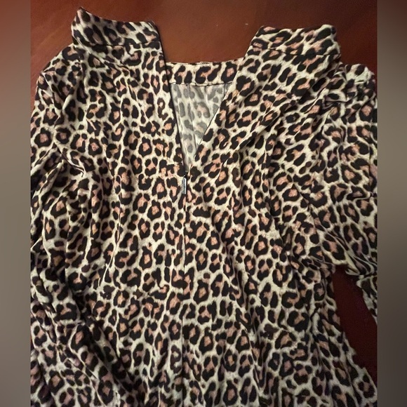 Karl Lagerfeld Cheeta Blouse Medium - Picture 7 of 11